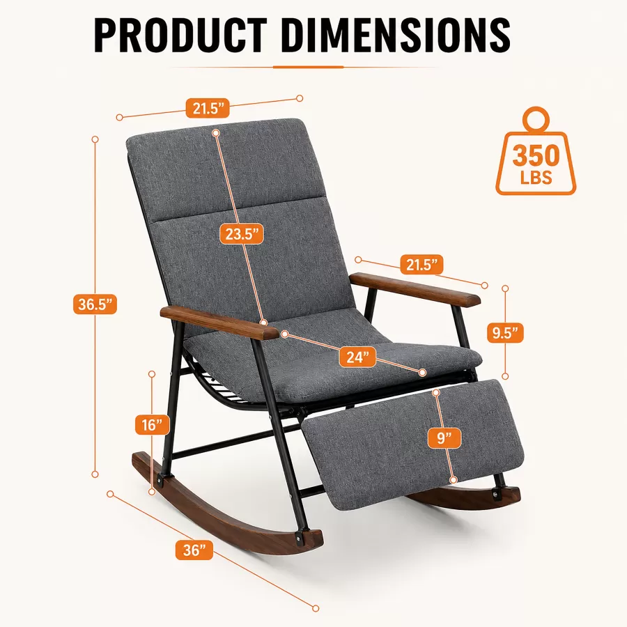 garden rocking chair