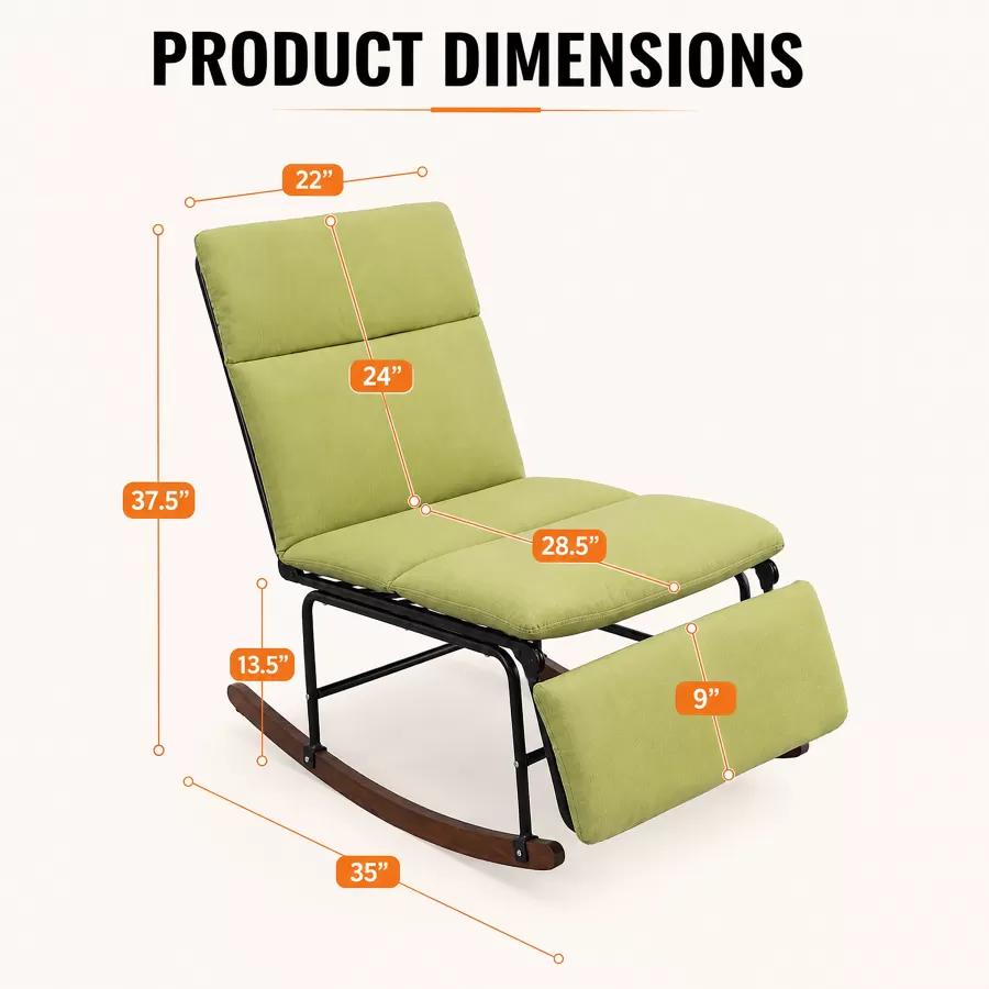 green rocking chair