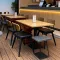 restaurant dining tables and chairs in modern interior