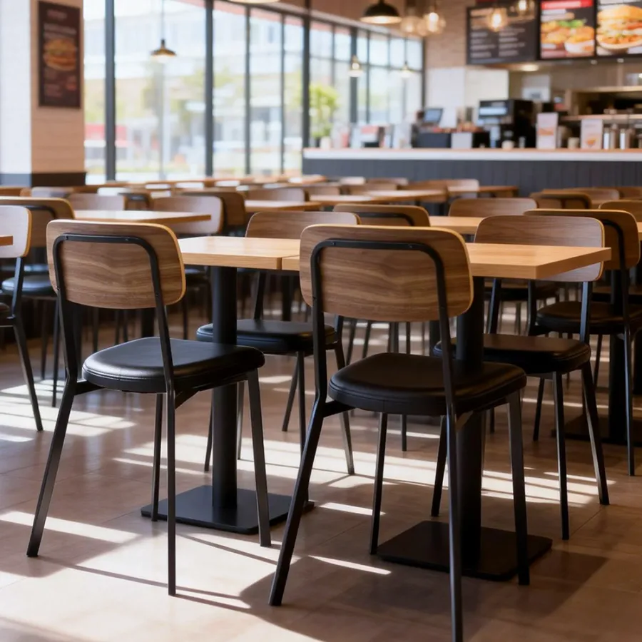 modern restaurant table and chair set