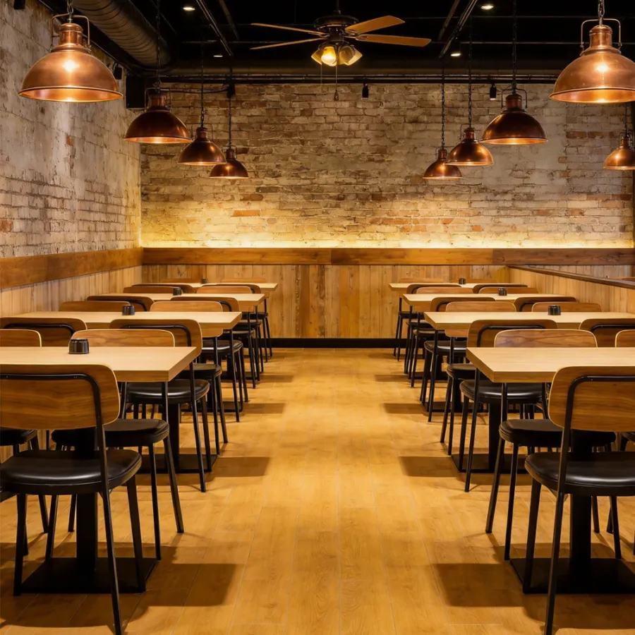 commercial restaurant tables and chairs for dining space