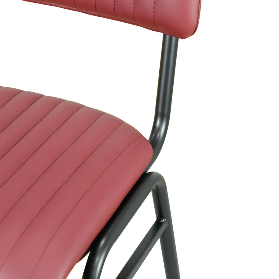 padded seat of commercial dining chair