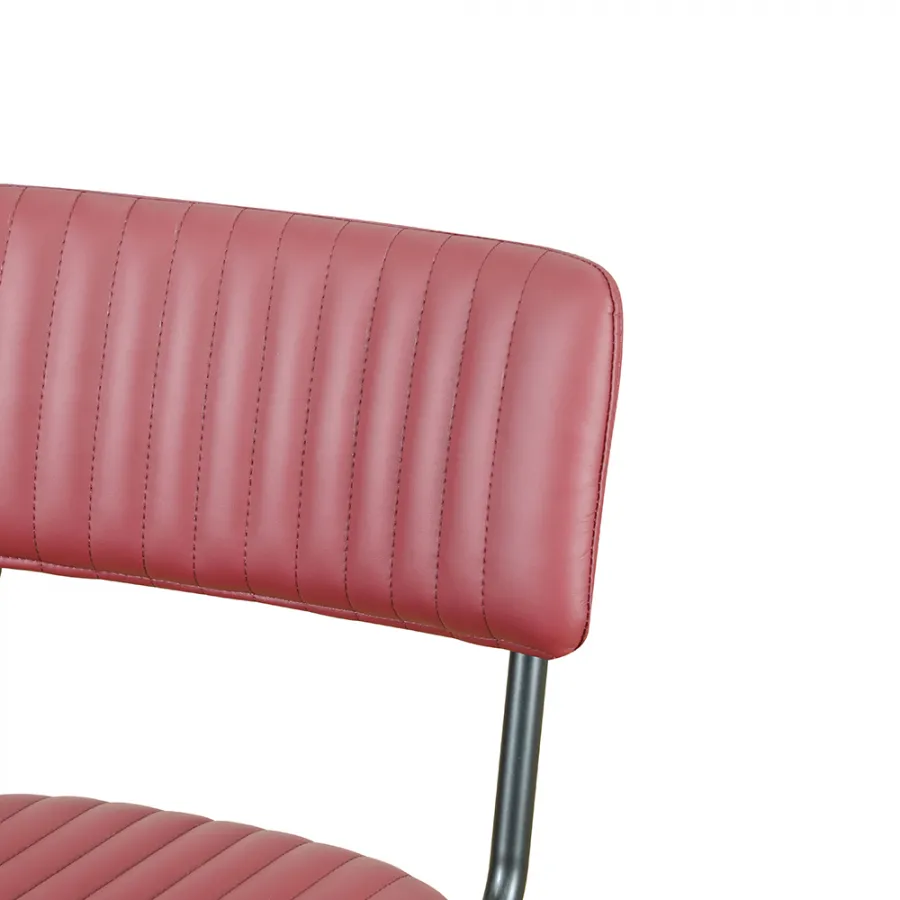 upholstered backrest of restaurant chair