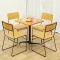 wood seat and back restaurant chairs