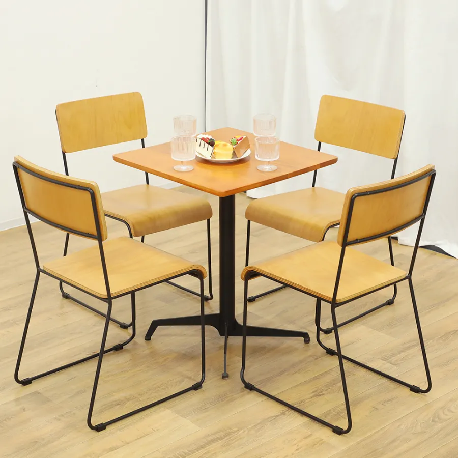 wood seat and back restaurant chairs